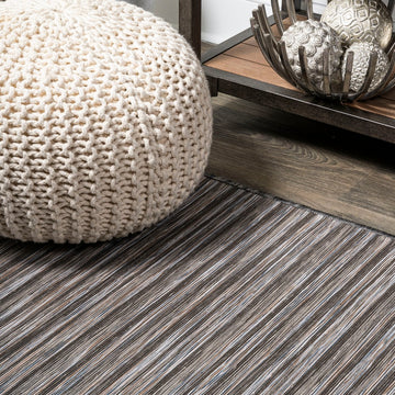 Finn Modern Farmhouse Pinstripe Area Rug